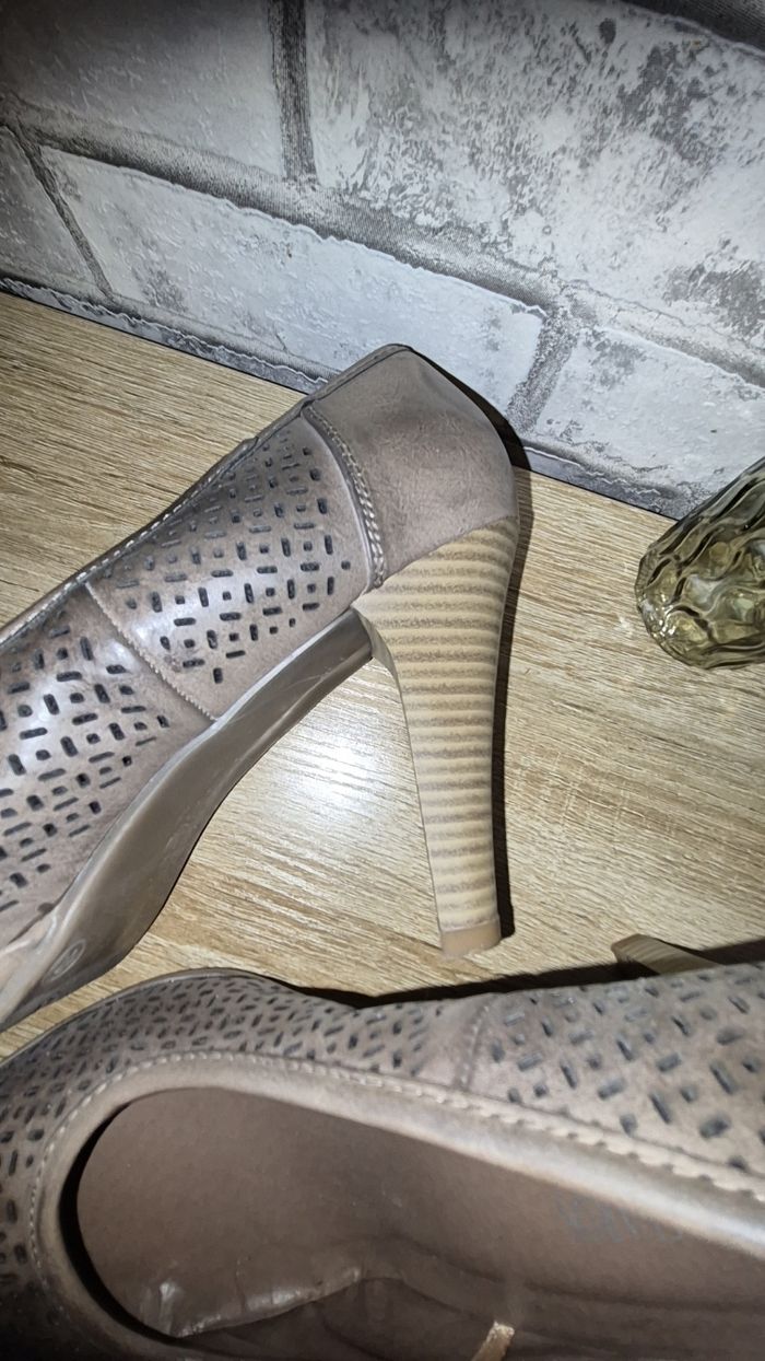 Escarpin couleur taupe - photo numéro 4