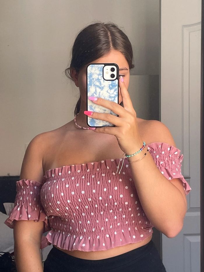 haut shein rose à poids