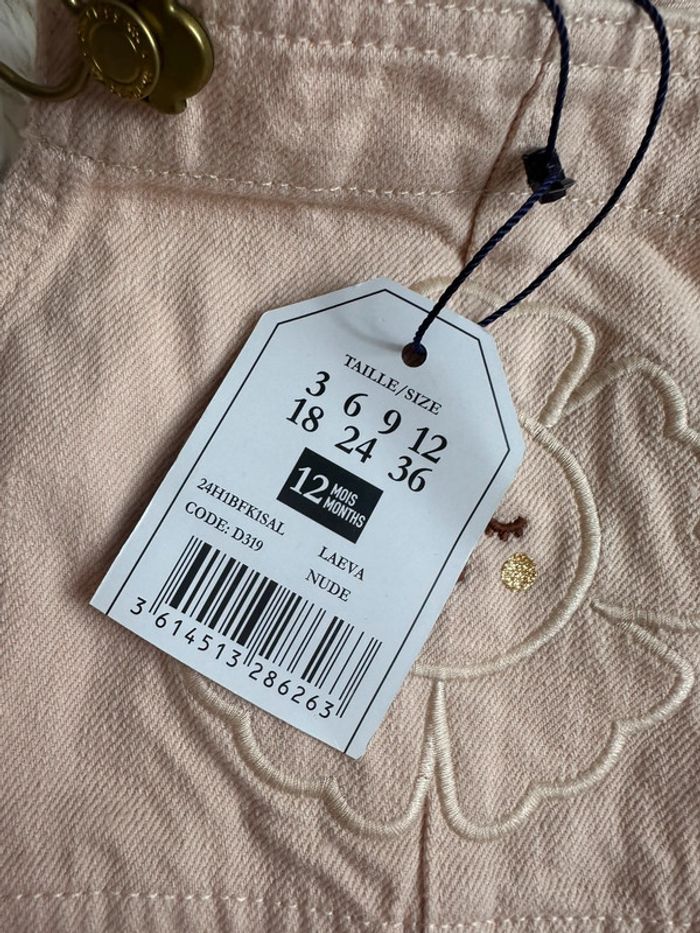 Salopette rose sergent major taille 12 mois - photo numéro 5