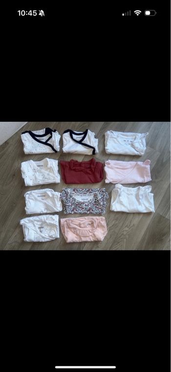 Lot bodies manches courtes