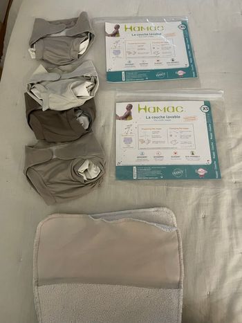 Lot de 4 kit de couches lavables Hamac + liners