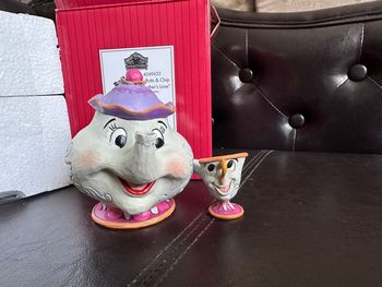 Jim shore Disney figurine Samovar miss pots Belle bête beauty beast figure