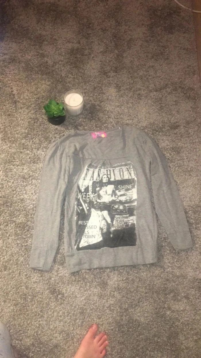 Pull fin à imprimé