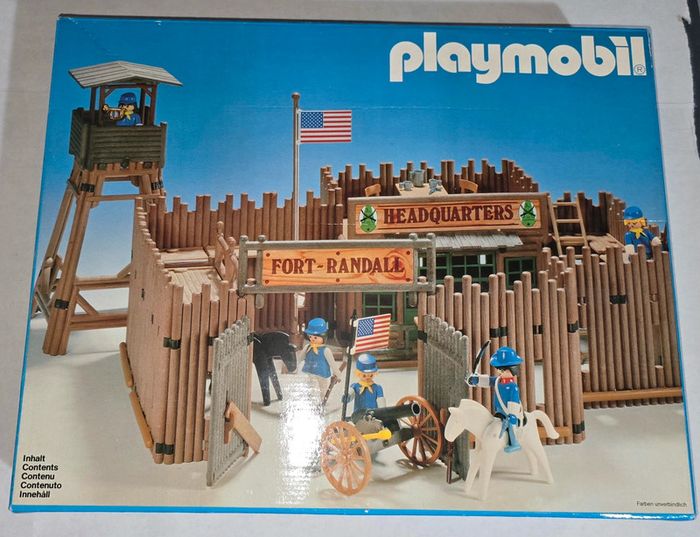 Playmobil system vintage set 3419 fort randall en boite