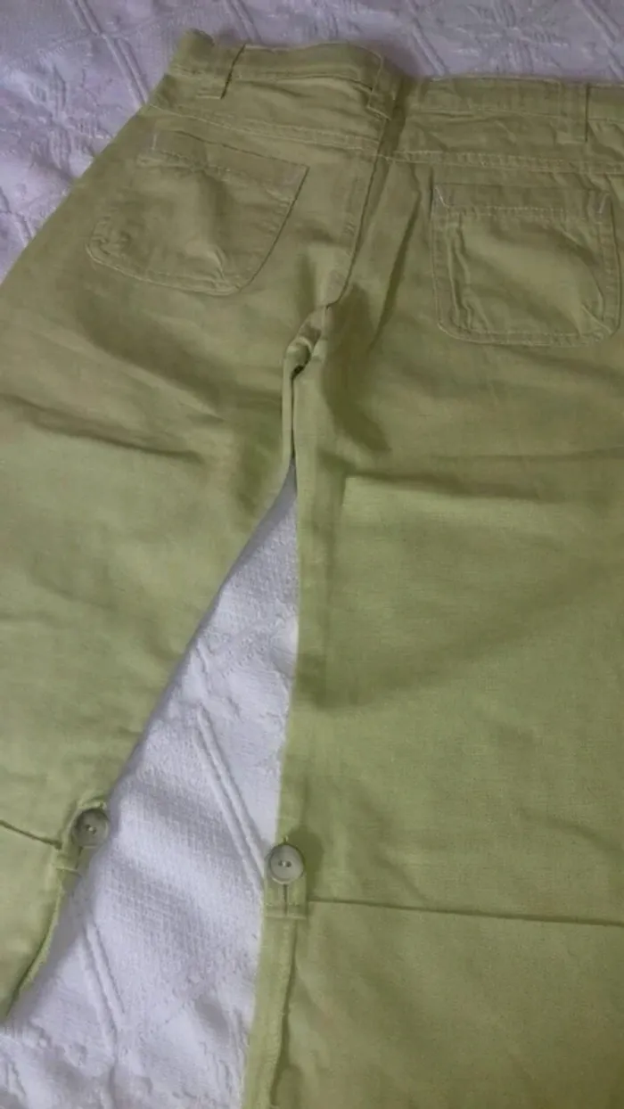 Pantalon court large à grand revers en bas marque Z 10 ans