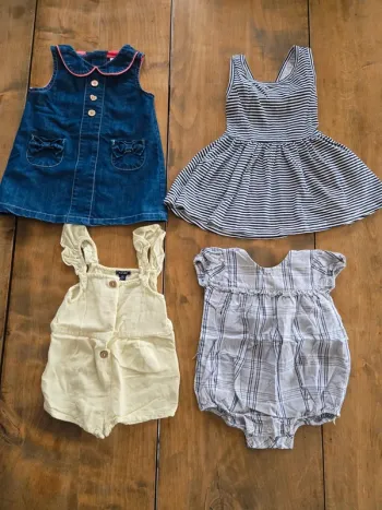 Lot 4 pièces 6 mois été fille