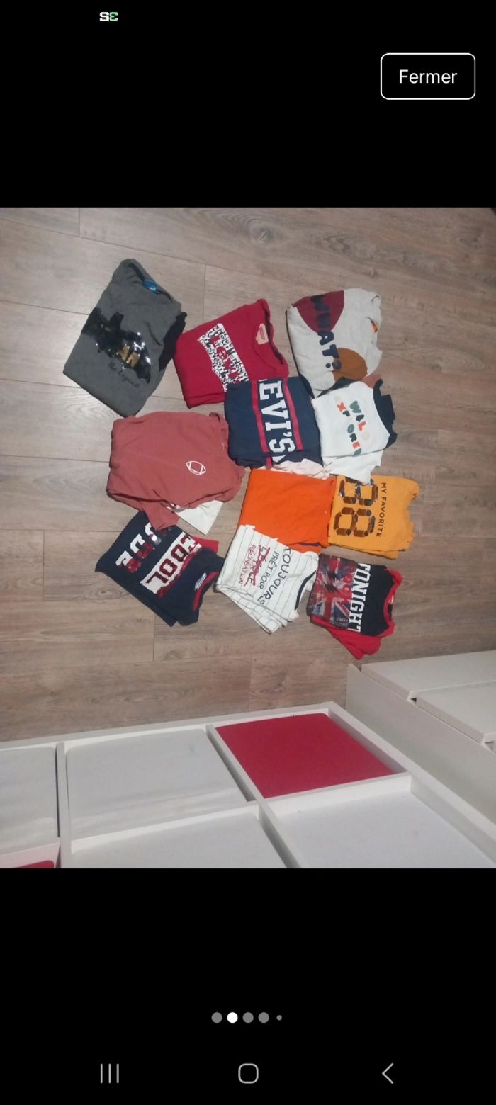 Lot 11 t-shirt manches longues garçon 12 ans - photo numéro 2