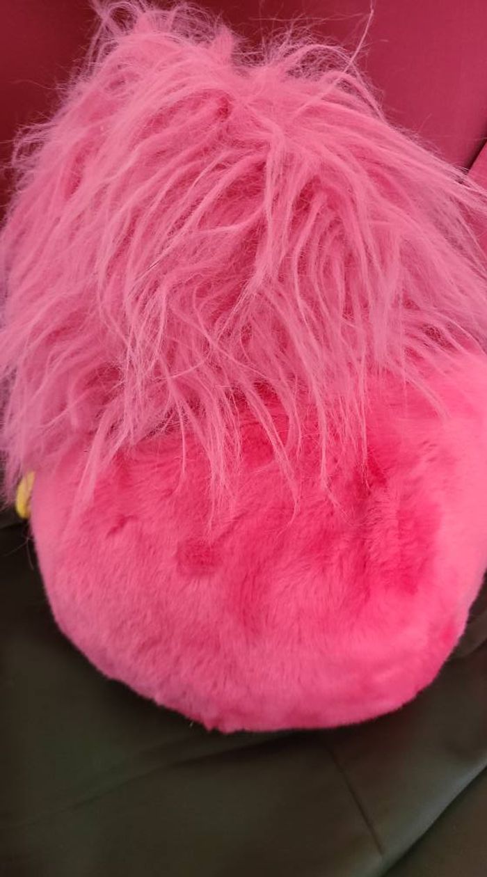 Peluche vintage perroquet AJENA arc-en-ciel oiseau rose - photo numéro 8