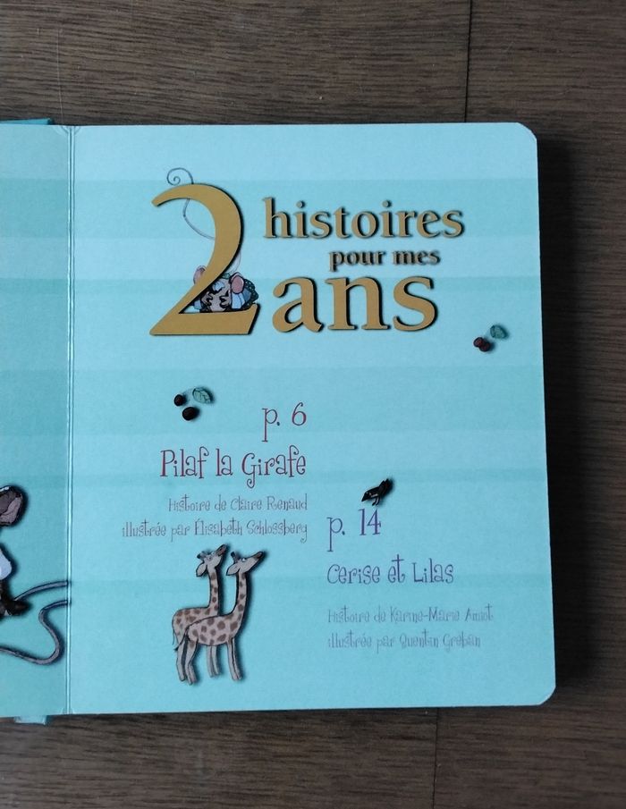 2 histoires pour mes 2 ans ,livre cadeau pour ton anniversaire, Fleurus - photo numéro 5