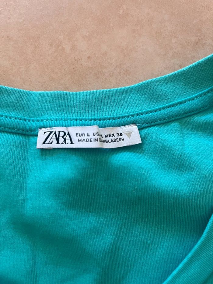 Débardeur Zara bleu - photo numéro 2