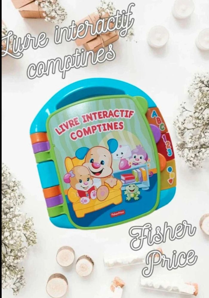 Livre interactif comptines Fisher Price