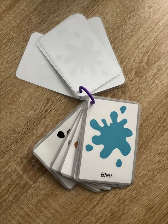 Lot de 10 cartes éducatives les couleurs - photo numéro 2