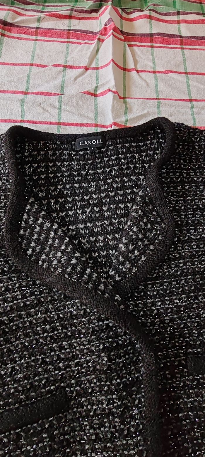 Veste fantaisie courte en laine - photo numéro 3