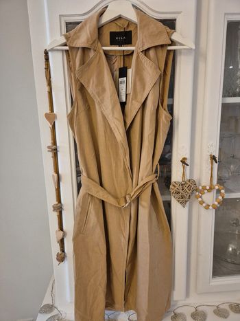 Robe beige avec ceinture Vila TXS neuve
