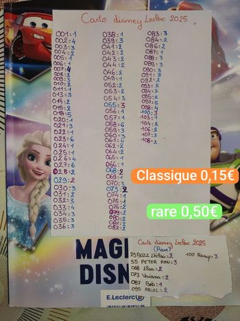 💖Cartes Disney a l'unité ou on lot💖envoie aujourd'hui ou demain🎁