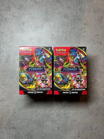 Lot de 2 Bundle Pokémon Flammes Fantasmagoriques Mega Évolution (ME2)