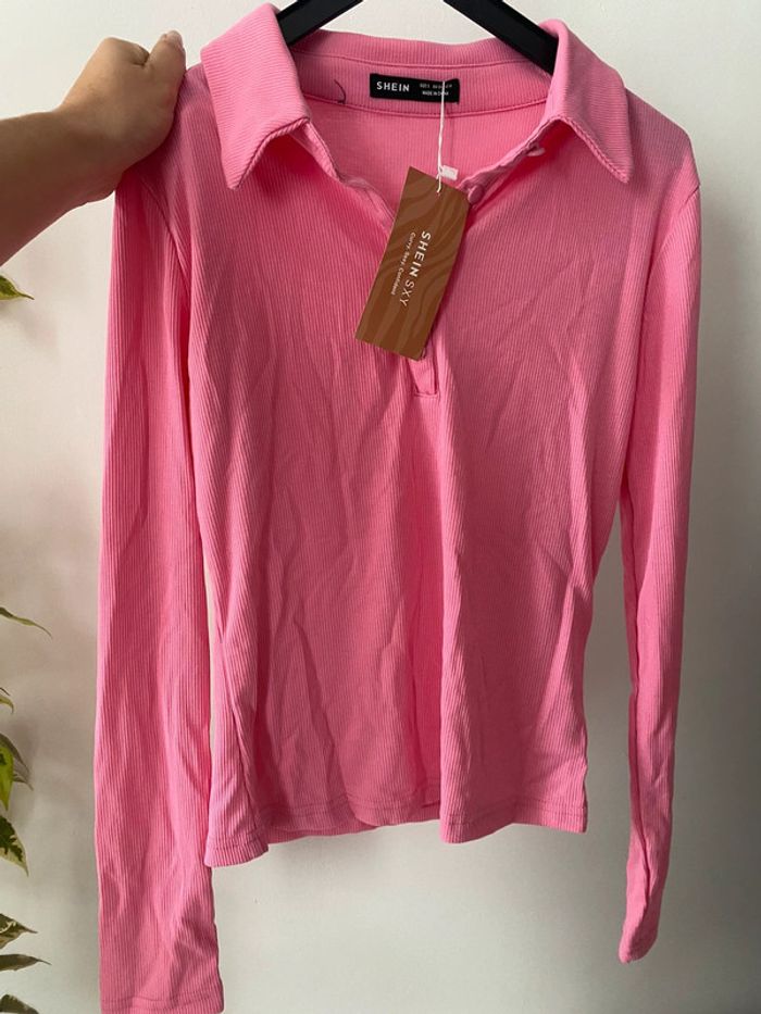 Haut manches longues rose