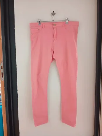 Pantalon couleur abricot, en XL/42