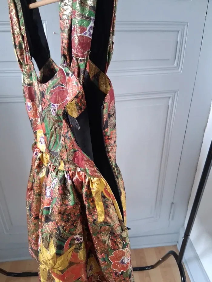 Robe de fêtes avec fibres de soie - H&M - 36 - photo numéro 4