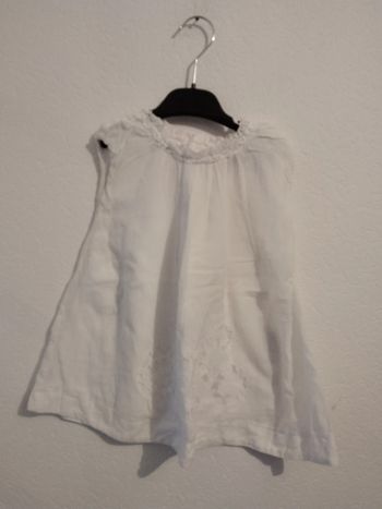robe blanche mariage céremonie  baptème fille 18 mois little couture