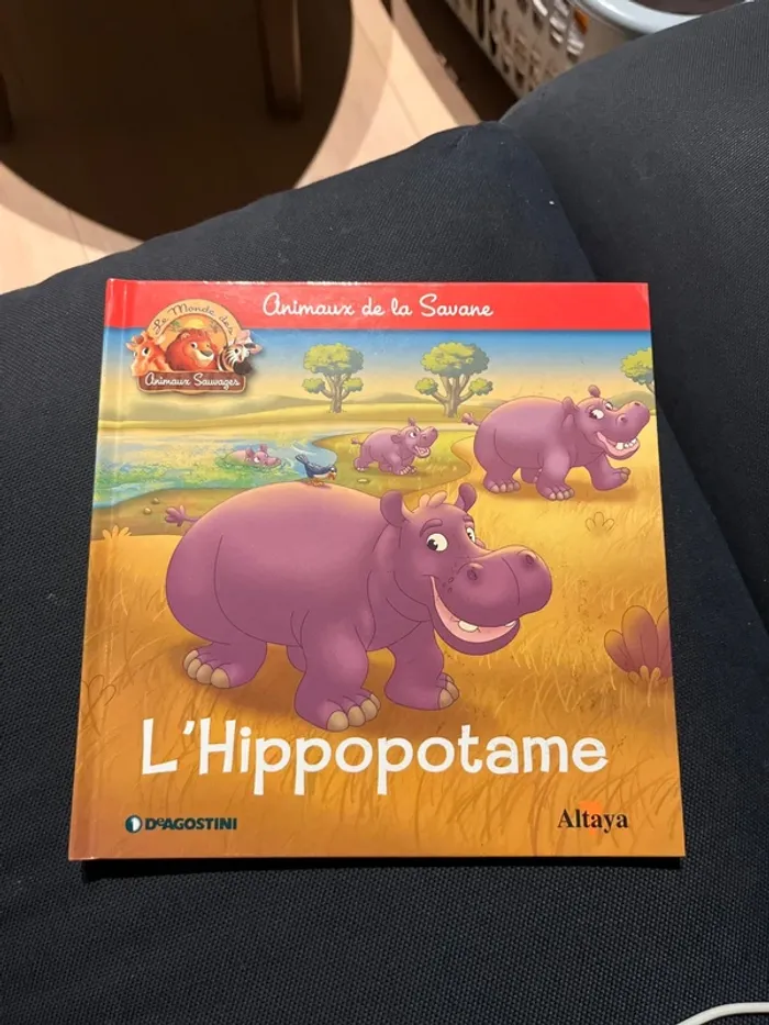 Livre pour enfants altaya l hippopotame