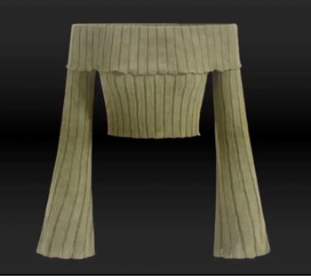 Croc top épaule dénudée taille L