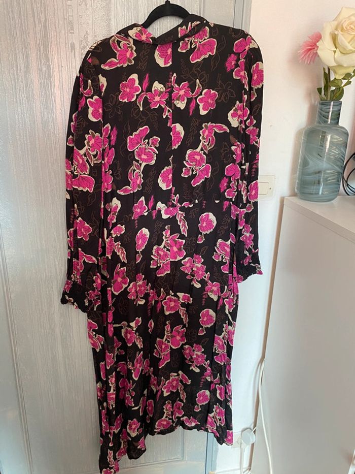 Robe longue fleur rose - photo numéro 2