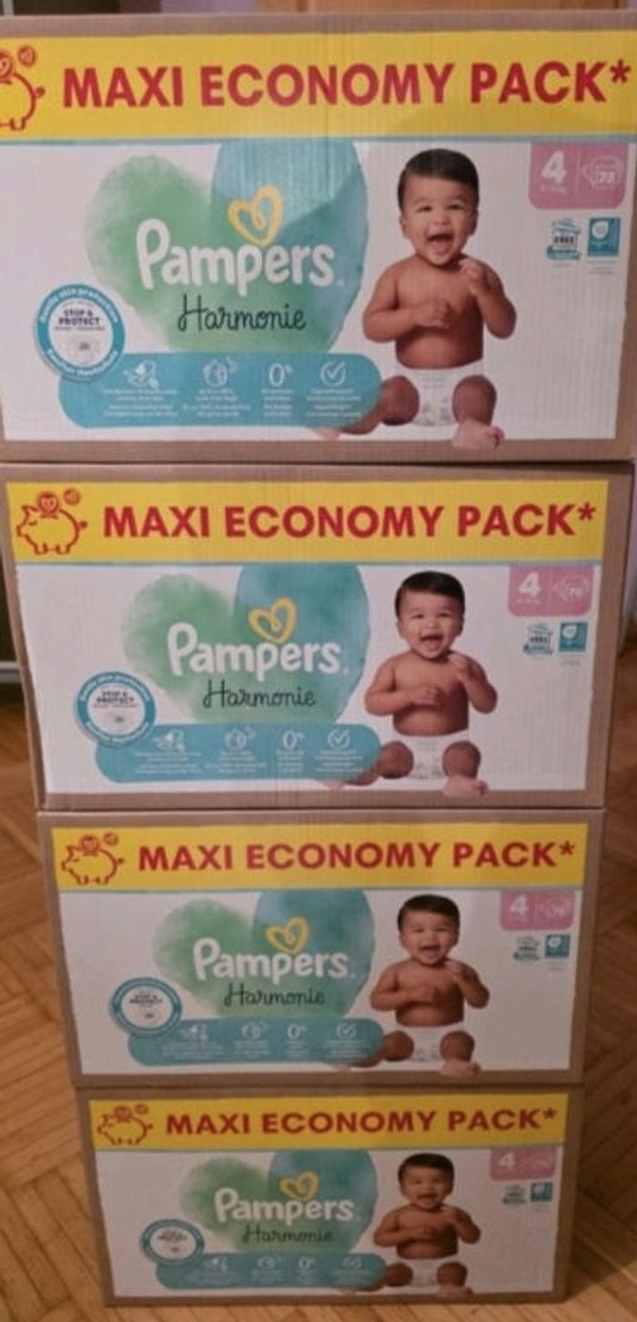 Couches pampers harmonie T4
