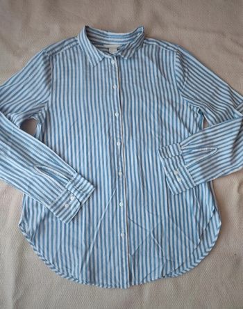 Chemise rayée bleu et blanc H&M - Taille 38