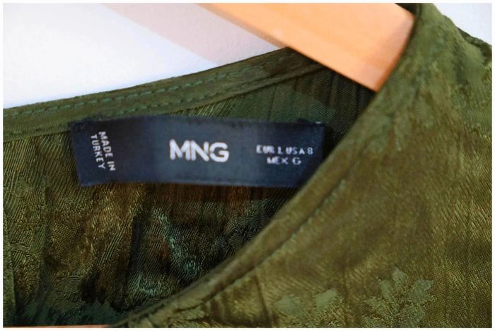 C43 robe verte Mango L - photo numéro 3