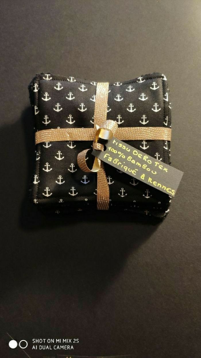 7 lingettes lavables, neuf...