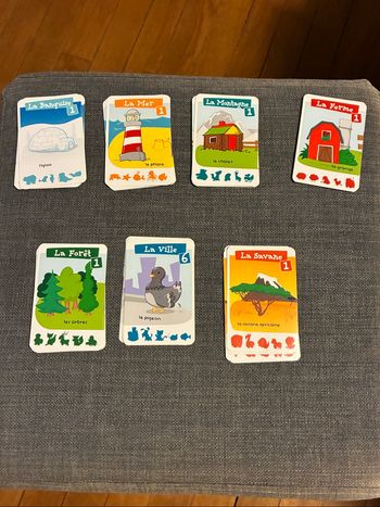 Jeu de 7 familles animaux