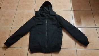 Blouson à capuche hiver homme 44 noir La Halle