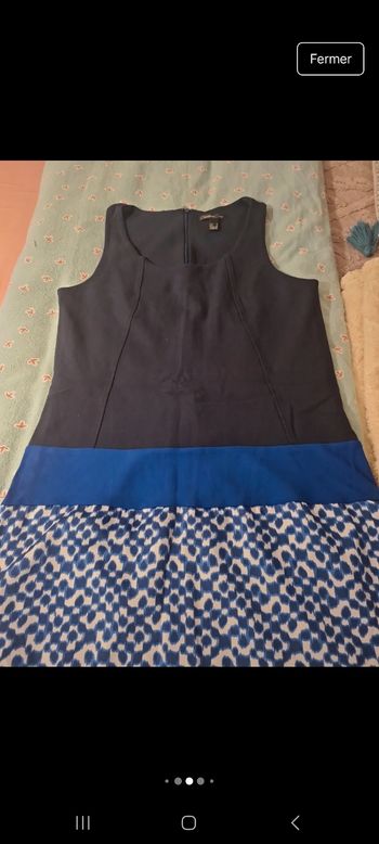 Robe 3 tons de bleu de chez mangot