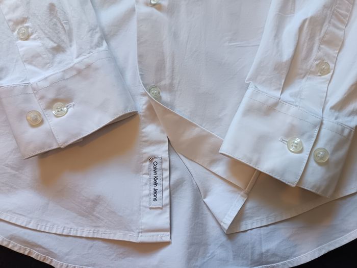 Chemise Calvin Klein Jeans blanche - Slim Fit - Taille M - photo numéro 3