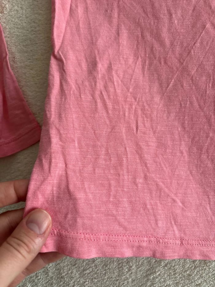 T-shirt manches longues rose 4 ans - photo numéro 2