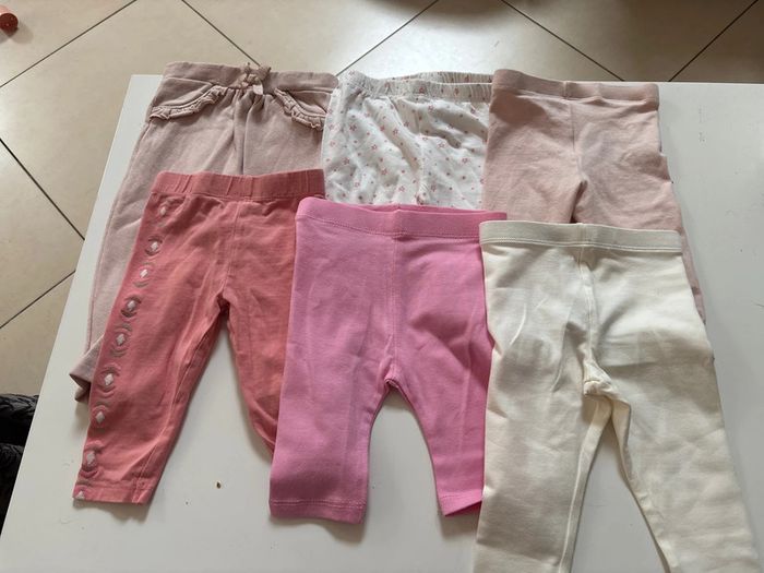Lot de leggings 3/6 mois 68 cm