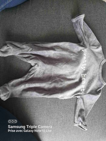 Pyjama velours 1mois