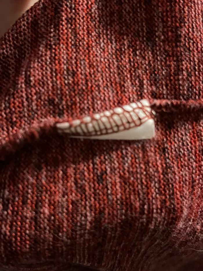 T-shirt crop top épais avec effet épaulettes - rouge foncé - photo numéro 14