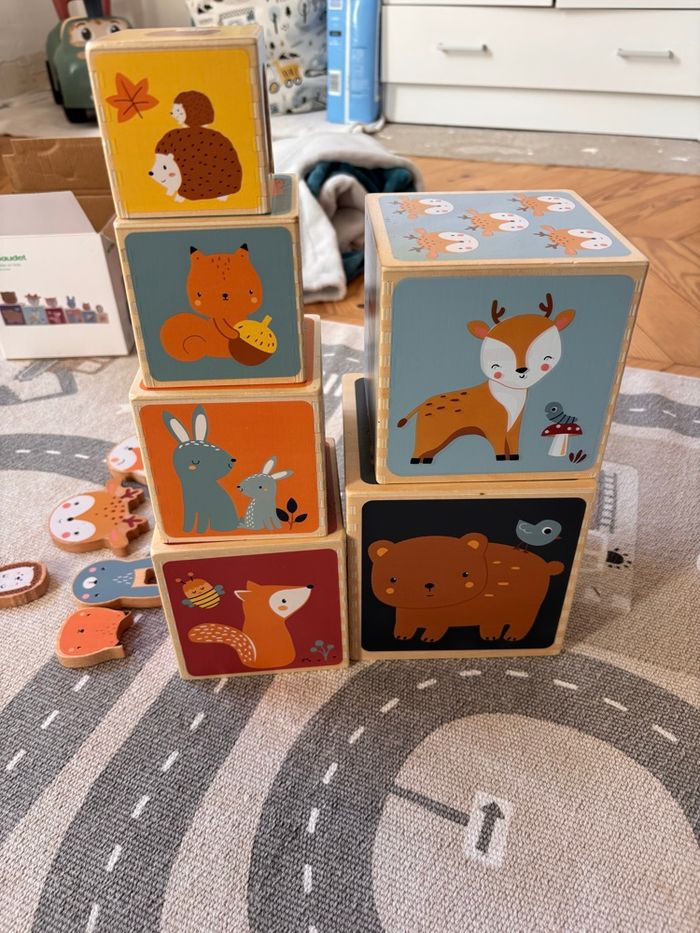 Cubes en bois animaux Vertbaudet - photo numéro 6