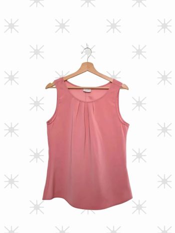 Top sans manches rose taille 38 marque villa