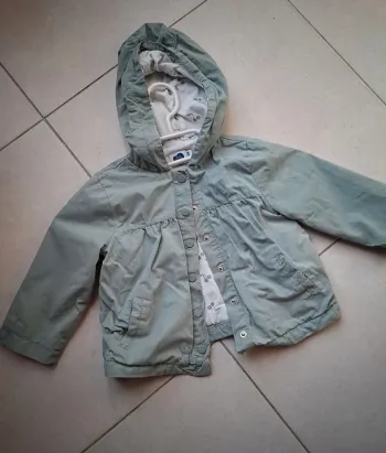 Blouson fille 24 mois vert sauge