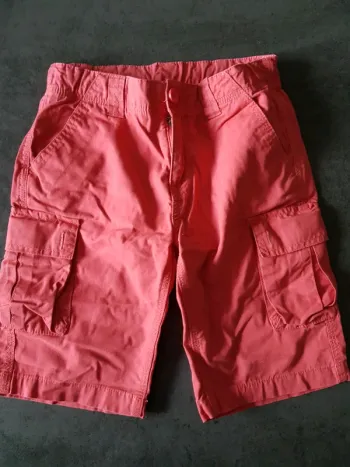Bermuda rouge 10 ans Gemo