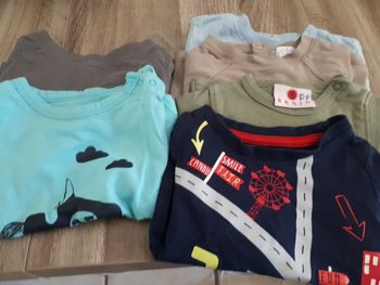 Lot 6 tee shirt manches longues