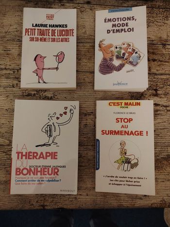 Lot de 4 livres bien vivre