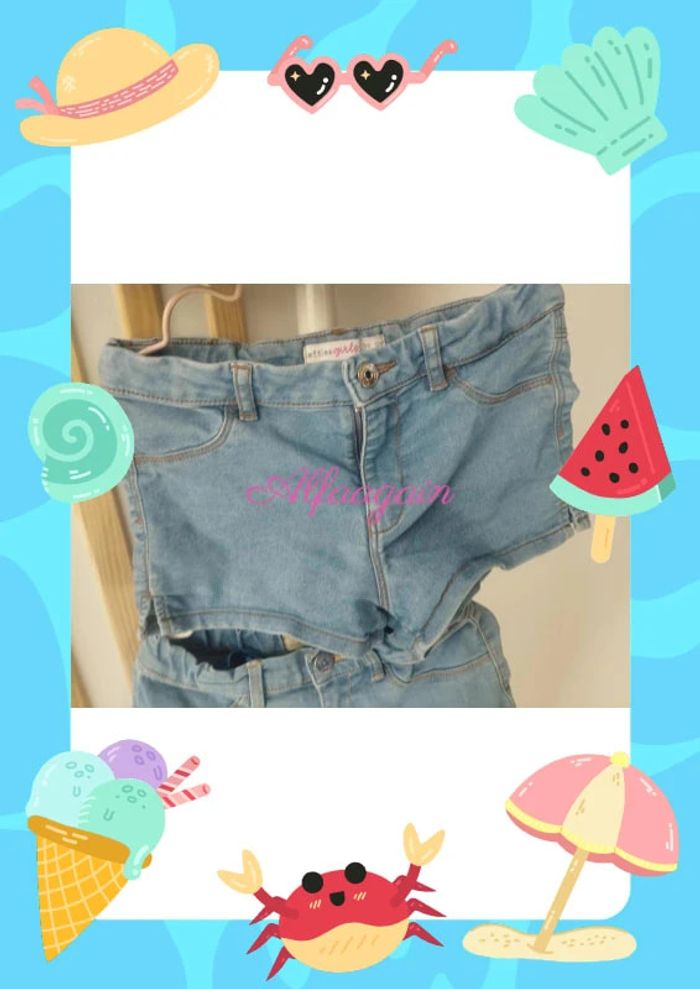 Lot shorts jean 7/8ans - photo numéro 17