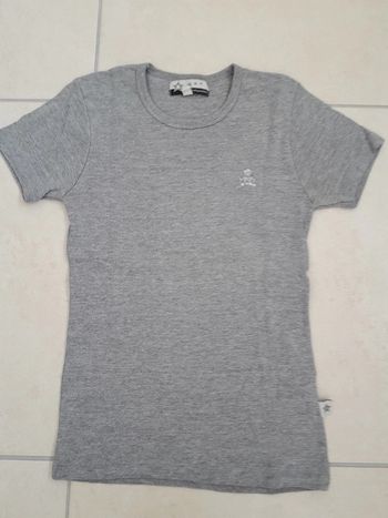 T-shirt gris T 12 ans