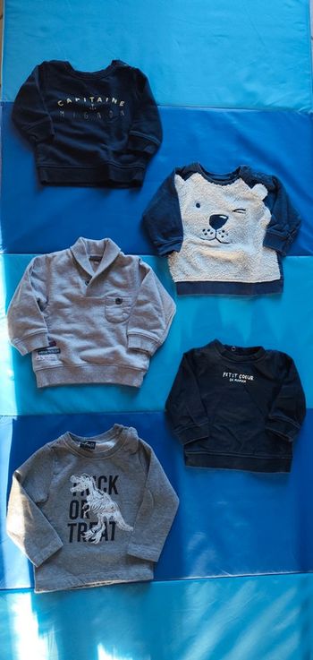 Lot de 5 pulls 12 mois