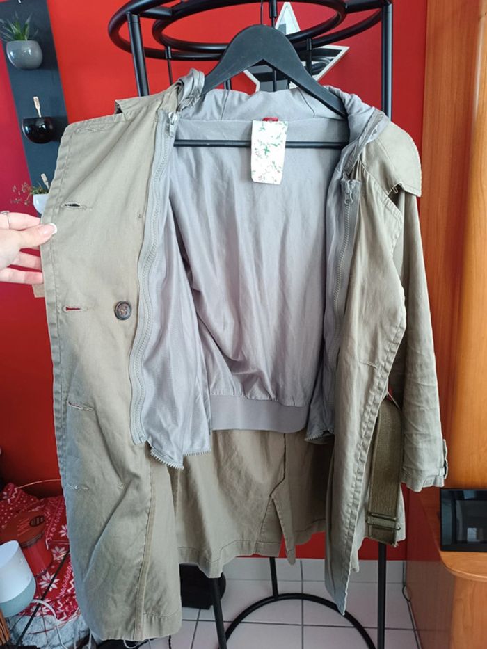 Jolie Trench Imperméable Icode by IKKS - photo numéro 9