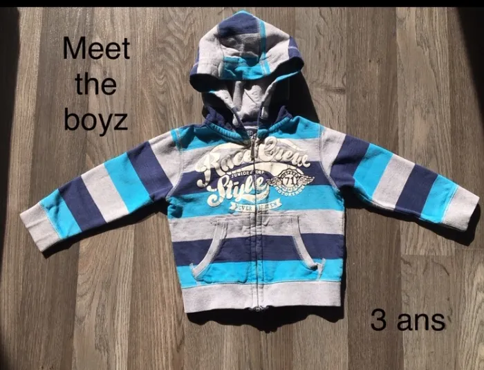 Sweat à capuche zippé Mett the boyz 3 ans
